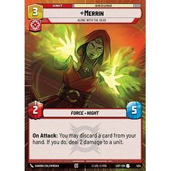 Star Wars: Unlimited Löskort: Legends of the Force: Merrin, Alone with the Dead (Hyperspace)