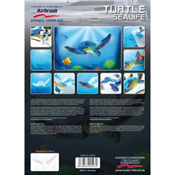 Stencil "Turtle Sealife"