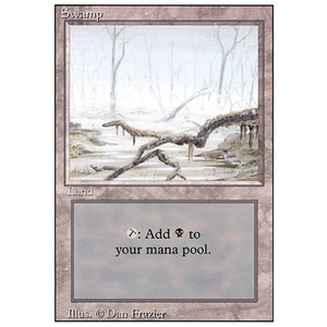 Magic löskort: Revised: Swamp (V.1)