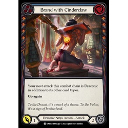FaB Löskort: Uprising: Brand with Cinderclaw (Blue)
