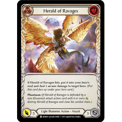 FaB Löskort: Monarch Unlimited: Herald of Ravages (Blue) (Rainbow Foil)