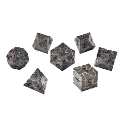 Metal RPG Dice Set - Lava Flow (7)