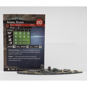 A&A Naval Miniatures Game: Germany: Admiral Scheer 33/60