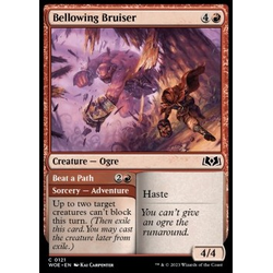 Magic löskort: Wilds of Eldraine: Bellowing Bruiser // Beat a Path
