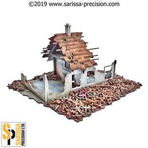 Destroyed Single Storey Semi (28mm)