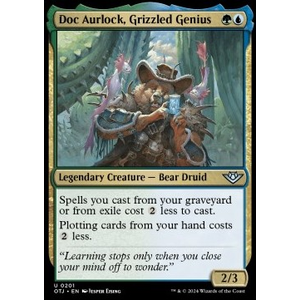 Magic löskort: Outlaws of Thunder Junction: Doc Aurlock, Grizzled Genius