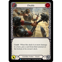 FaB Löskort: Round the Table: Disable (Yellow)