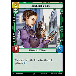 Star Wars: Unlimited Löskort: Secrets of Power: Senator's Aide