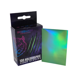 Card Sleeves Standard Holographic "Oracle" Gamma Medium Green 66×91mm (100) (Prismatic Defender)