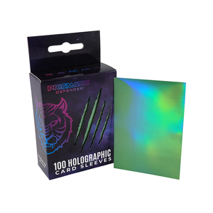 Card Sleeves Standard Holographic "Oracle" Gamma Medium Green 66×91mm (100) (Prismatic Defender)