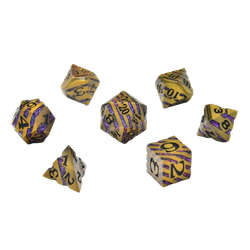 Metal RPG Dice Set - Dwarven Vein (7)