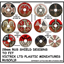 Little Big Men Studio: Rus Shield Transfers #3 for Victrix