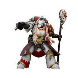 Warhammer 40,000 Action Figure – White Scars Stormseer Consul with Force Staff and Bolt Pistol 12 cm