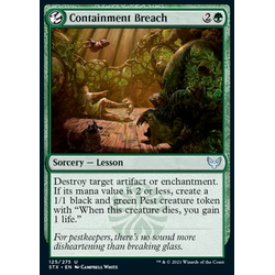 Magic Löskort: Strixhaven: School of Mages: Containment Breach (Foil) (Japansk)
