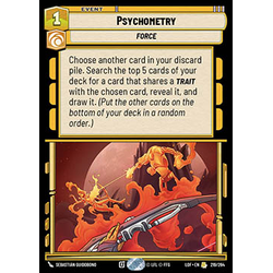 Star Wars: Unlimited Löskort: Legends of the Force: Psychometry