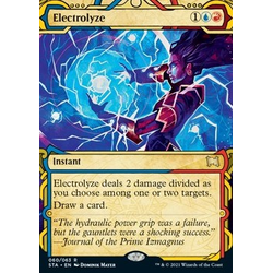 Magic Löskort: Strixhaven: Mystical Archive: Electrolyze (alternative art)
