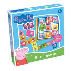 Peppa Pig 3 in 1 Lotto, Domino, Memo