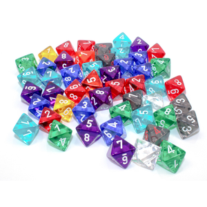 Chessex: Smoke/White D8 (1 st)
