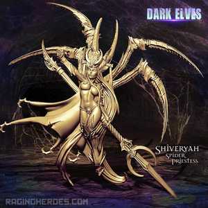 Dark Elves: Spider Priestess Shiveryah