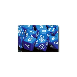 Opaque: Blue/white (7-Die set)
