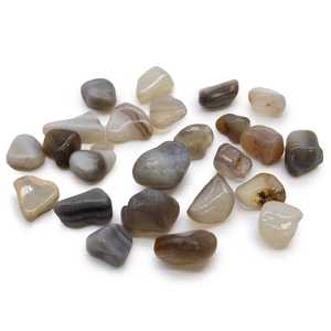 Gaming Stones: Small African Tumble Stones - Grey Agate (24)