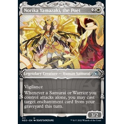 Magic löskort: Kamigawa: Neon Dynasty: Norika Yamazaki, the Poet