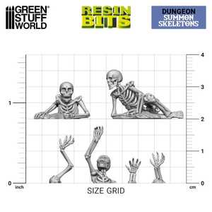 3D printed set - 24 x Summon Skeletons 1:48