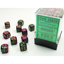 Gemini: Green-Purple/Gold (36-dice set)