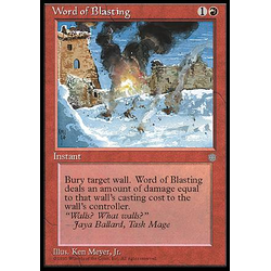 Magic löskort: Ice Age: Word of Blasting