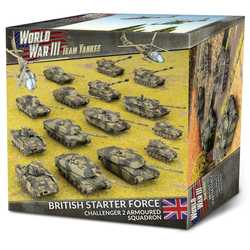 Team Yankee WWIII: British Starter Force: Challenger 2 Armoured Squadron (plastic)