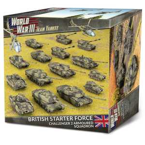 Team Yankee WWIII: British Starter Force: Challenger 2 Armoured Squadron (plastic)