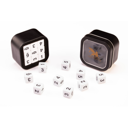 D6 Series: Opaque, White - 18-die Set (Acrylic)