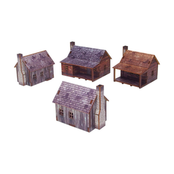 Pre-Painted New World Houses Epic Battles Scale (15mm)
