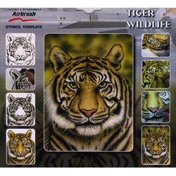 Stencil "Tiger Wildlife" Set