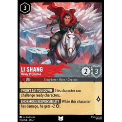 Lorcana Löskort: Archazia’s Island: Li Shang - Newly Promoted