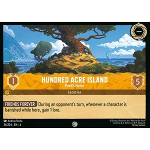 Lorcana Löskort: Azurite Sea: Hundred Acre Island - Pooh's Home