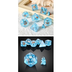 Resin Dice Set - Rubber Turtle (7)