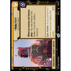 Star Wars: Unlimited Löskort: Spark of Rebellion: Boba Fett, Collecting the Bounty
