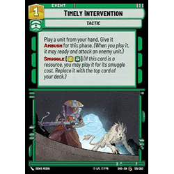 Star Wars: Unlimited Löskort: Shadows of the Galaxy: Timely Intervention (Foil)