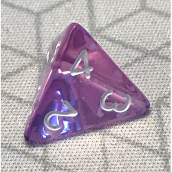 Transparent: Purple/White (D4)