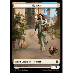 Magic löskort: Commander: Bloomburrow: Human // Soldier Token