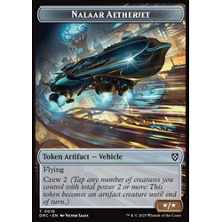 Magic löskort: Magic: Commander: Aetherdrift: Nalaar Aetherjet Token (A */*) // Treasure Token