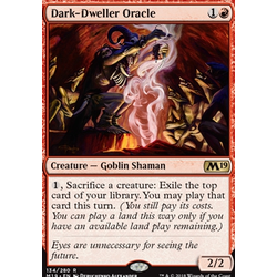 Magic löskort: Core Set 2019: Dark-Dweller Oracle