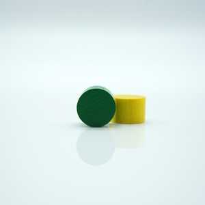 Game Pieces: Cylinders Low - White (Wood) (10)