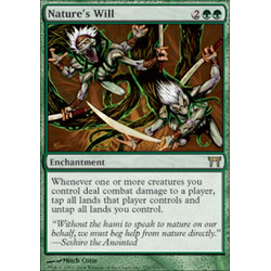 Magic löskort: Champions of Kamigawa: Nature's Will (Foil)