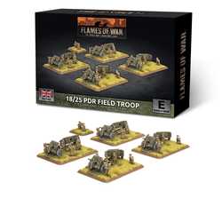 British: 18/25pdr Gun Battery (plastic) (4)