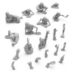 3D printed set - Dead Rising Zombies (1:35) (21)