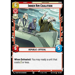 Star Wars: Unlimited Löskort: Secrets of Power: Inner Rim Coalition