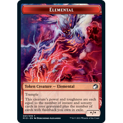 Magic löskort: Innistrad: Midnight Hunt: Elemental Token