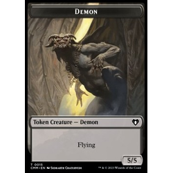 Magic löskort: Commander Masters: Demon Token (B 5/5) // Treasure Token